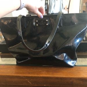 Kate Spade Black pleather bag